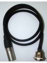 BRTB Neutrik XLR Male to XLR Female Panel Mount Cable - 3 Foot