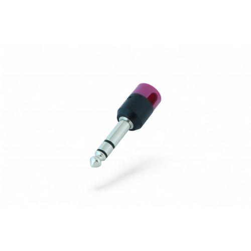 Cable Techniques Low-Profile Right Angle 1/4in TRS w/Large Cap - Purple