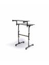 RocknRoller Compact 2-Tier Travel Keyboard Stand w/Shelf Bundle