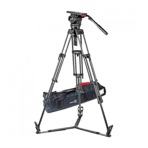 Sachtler System Video 18 w/ ENG 2 Carbon Fibre Tripod Kit, Ground Spreader
