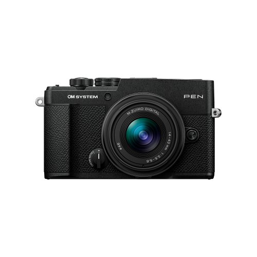 OM System PEN Compact Camera w/14-42mm F3.5-5.6 III Lens - Black
