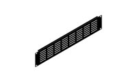 Penn-Elcom 2U Black Flanged Rack Panel with Horizontal Vents