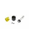 Cable Techniques Low-Profile Right Angle 1/4in TRS w/Large Cap - Yellow