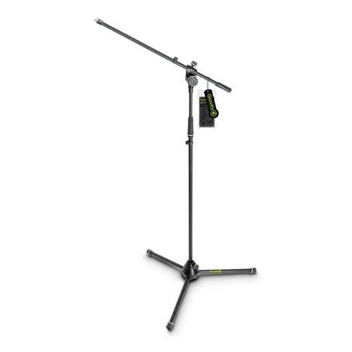 Gravity Microphone Stand w/ Tripod Base & 2-Point Adjustment Boom