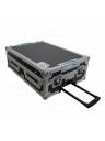 ProX Single CD Player & 12\" Mixer Case Low Profile Wheels and Retractable Handle