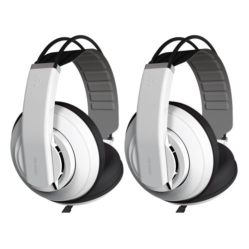 Superlux HD681 EVO Monitoring Headphone Package (2 x White)