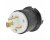 Hubbell HBL2611 Male Black Twist Lock 30a 125v 2P3W L5-30
