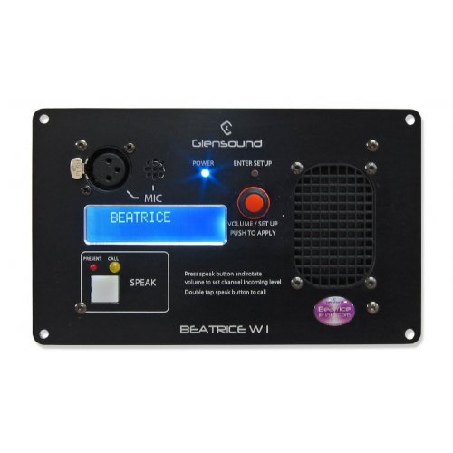 Glensound Beatrice W1 Wall or Desk Mounting Beatrice Intercom Position