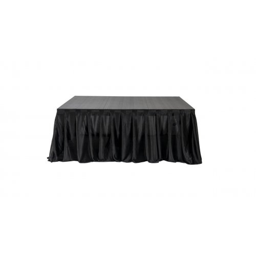 MyStage 16ft x 2.5ft Black Velcro Stage Skirt