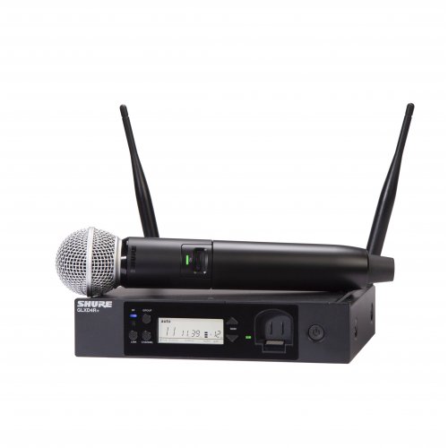 Shure GLXD24R Half Rack Dual Band Vocal System w/ SM58 Microphone