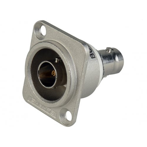 Canare 75 Ohm BNC Bulkhead D-Size 12G SDI - Nickel