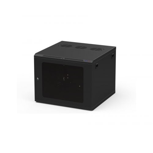 AVShop Deep Wall Mount Rack Poly Door - 9U