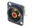 Neutrik RCA Phono D-Type Black Housing - Red