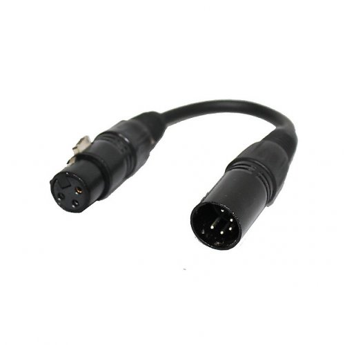 ProX DMX Cable XLRM 5 PIN To XLRF 3 PIN 6\"