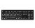 Logickeyboard Large Print White on Black NERO Slimline Keyboard - PC