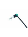 Cable Techniques Low-Profile Right Angle 1/4in TRS w/Large Cap - Green