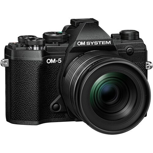 OM System OM-5 Mirrorless Camera with 12-45mm f/4 PRO Lens - Black