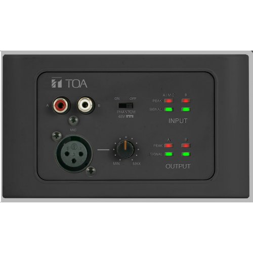 TOA M-822IO Remote Audio Input/Output Panel for M-8080D-AM (Black)