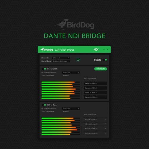 BirdDog Dante NDI Bridge Software