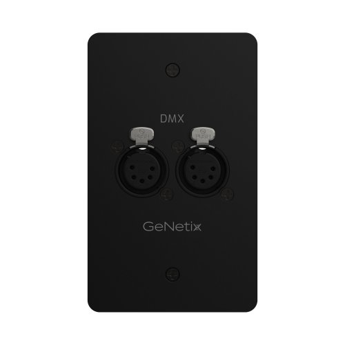 ChamSys GeNetix DMX Passthrough Wall Plate (Dual Port 5-Pin Female)