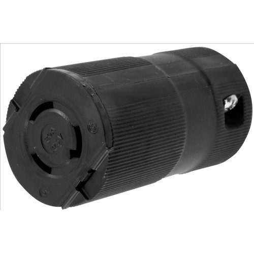 Hubbell HBL2313VBK Female Black Twist Lock 20a 125v 2P3W L5-20