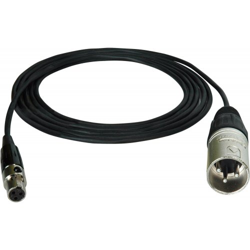 BRTB 3-Pin XLR Male to 3-Pin Mini XLR Female Adaptor Cable - 2.5 Foot