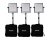 Dracast LED1000 Pro Series Daylight 3-Light Kit (V-Mount Battery Plates)