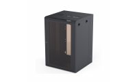 AVShop Double Hinged Wall Mount Rack with 10/32 Threaded Rails - 18U