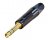 Neutrik NP3X-B 1/4" TRS Phone Plug (Black/Gold)