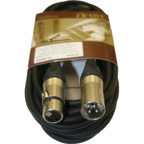 BRTB Artist+ XLR Male to XLR Female Mic Cable - 1 Foot