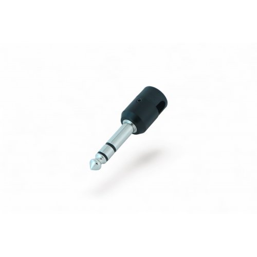 Cable Techniques Low-Profile Right Angle 1/4in TRS w/Large Cap - Black