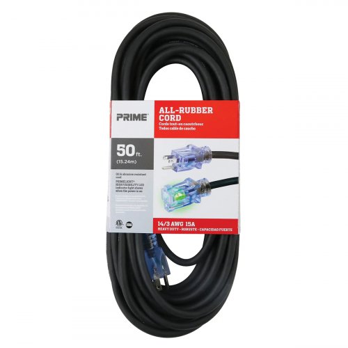 AVShop 14/3 SJOOW All-Rubber Outdoor Extension Cord - 50ft