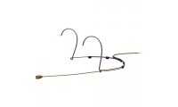 DPA 4166 CORE+ Omni Flex Headset Mic w/ MicroLock - 110 mm Boom (Brown)