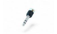Cable Techniques Low-Profile Right Angle 1/4in TRS w/Large Cap - White
