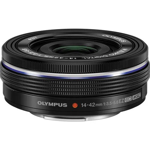 OM System M.ZUIKO ED 14-42MM F3.5-5.6 EZ Lens (Black)