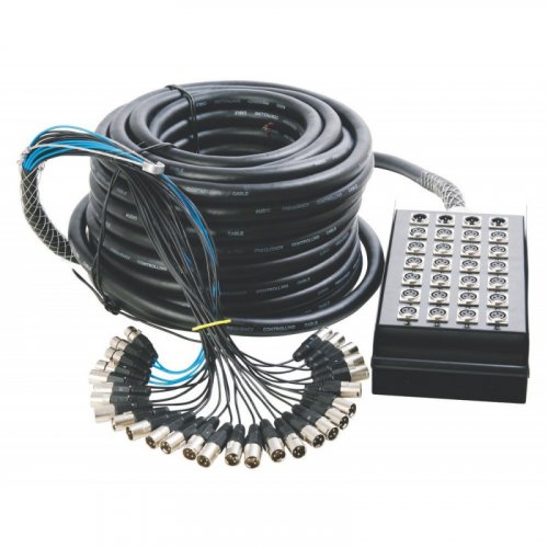 On-Stage Stands SNK24450V2 50\' 24-Channel/4-Return Stage Snake