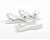 WindTech TC-14 Pressure Fit Lavalier Clip (3-Pack) - White