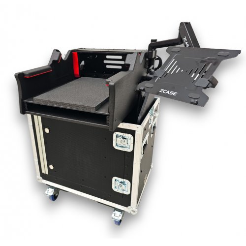 ProX Yamaha DM7 Flip-Ready Console Case w/ Easy Lift, 1U, Casters