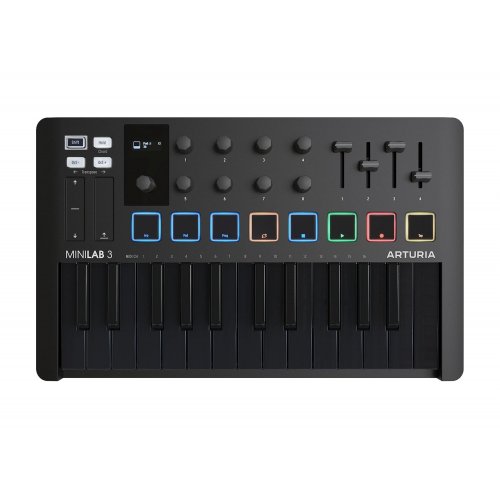 Arturia MINILAB 3 MIDI Keyboard & Pad Controller - Deep Black