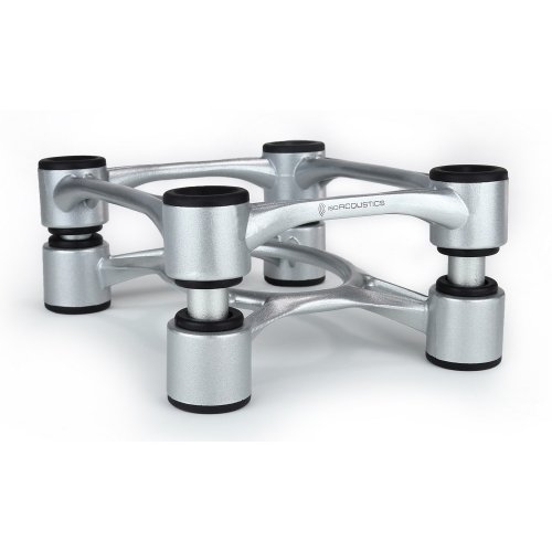 IsoAcoustics Aperta Monitor Isolation Stands (Pair) - Silver