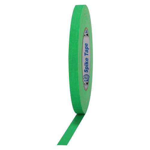 Pro Gaff 1/2in Fluorescent Cloth Spike Tape - Green