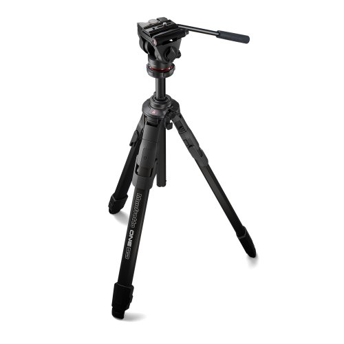 Manfrotto ONE Hybrid Tripod w/500X Fluid Head - Aluminum