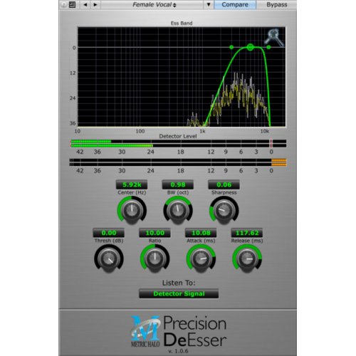 Metric Halo Precision DeEsser Plug-in (Download)