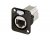 Neutrik NE8FDX-P6 Cat6A Feedthrough D-Type Mount (Black)