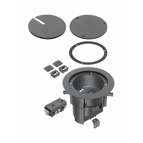 Arlington FLBR5420BL Recessed Floor Box (Black)