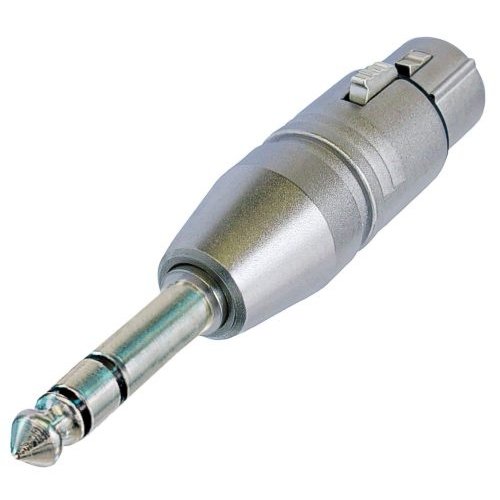 Neutrik NA3FP XLR Female to Stereo 1/4in Male Adaptor