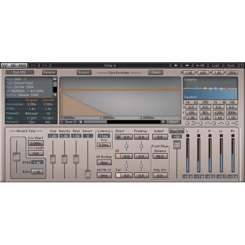 Waves IR360 Convolution Reverb Plug-in (Download)