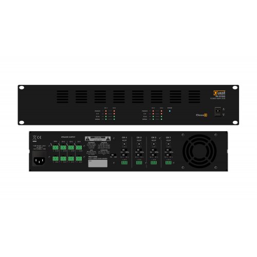 Quest PB-4120D 4 Channel Class D Power Amplifier - 4 x 120W