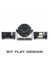 Eliminator Mega Flat Hex PAR with 3 DMX Cables/Bag/Remote - 4 Pack