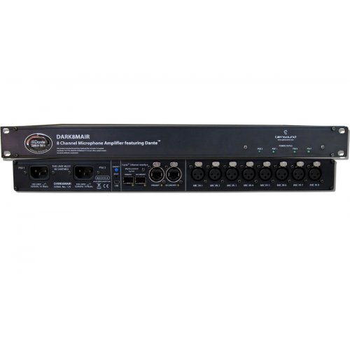 Glensound DARK8MAIR 8 Channel Dante/ AES67 Microphone Amplifier